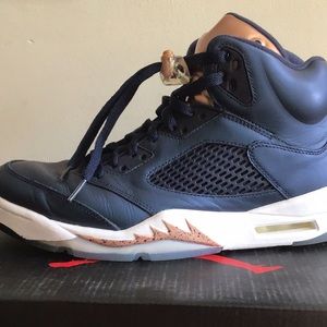 Air Jordan 5 retro size 10 Bronze metal